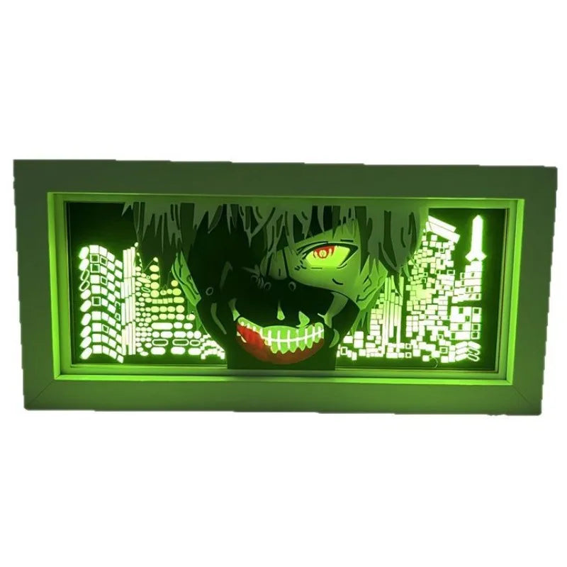 Anime Light Box Tokyo Ghoul:re Kaneki Ken Cartoon 3D Light Peripherals Color Lamp Bedroom Table Top Ornaments Funny Gifts Crafts