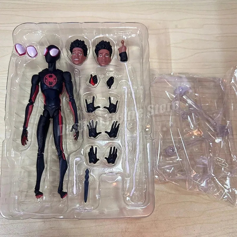SHF Miguel O'Hara Miles Gwen Action Figure PVC Movable Collection Across the Spider-Verse Figures Superhero CT O Hara Model Toys