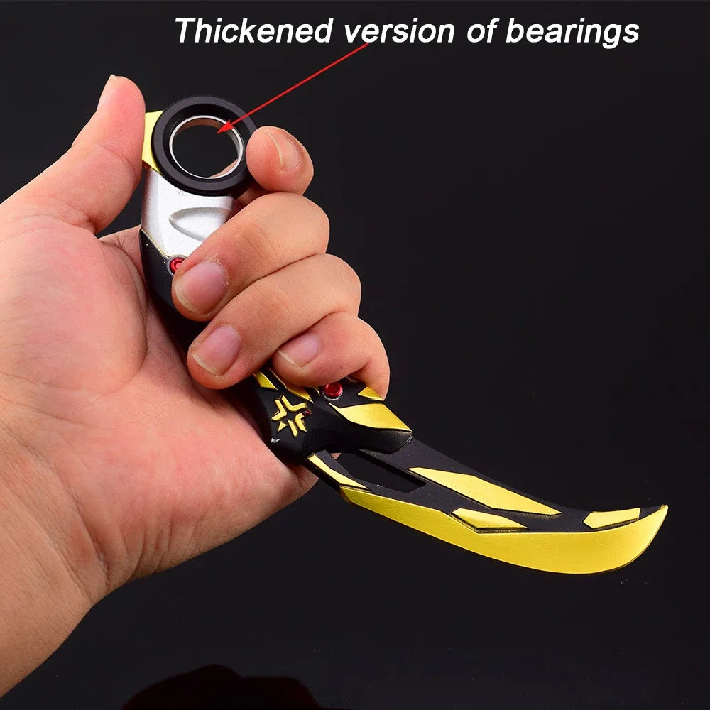 Valorant Karambit Champions 2021 Balisong Weapon 16cm Alloy Model Game Peripheral Samurai Katanas Sword Gift Toys Knife for Kids