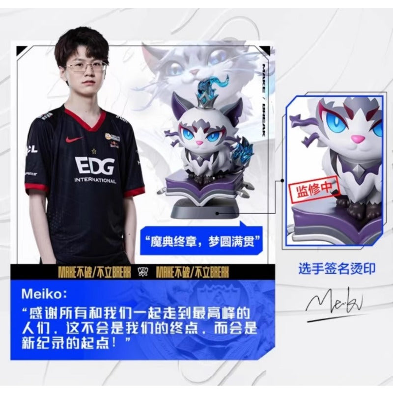 Original LOL League of Legends EDG Yuumi Zoe Viego Aphelios Mini Anime Action Figures Collectible Ornaments Model Gift
