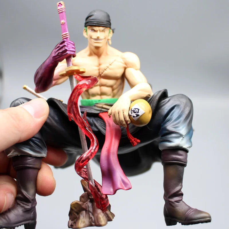 One Piece Zoro 15cm Figures Roronoa Zoro With 2 Heads Anime Figurine Pvc Statue Model Desk Collection Doll Decoration Toys Gifts