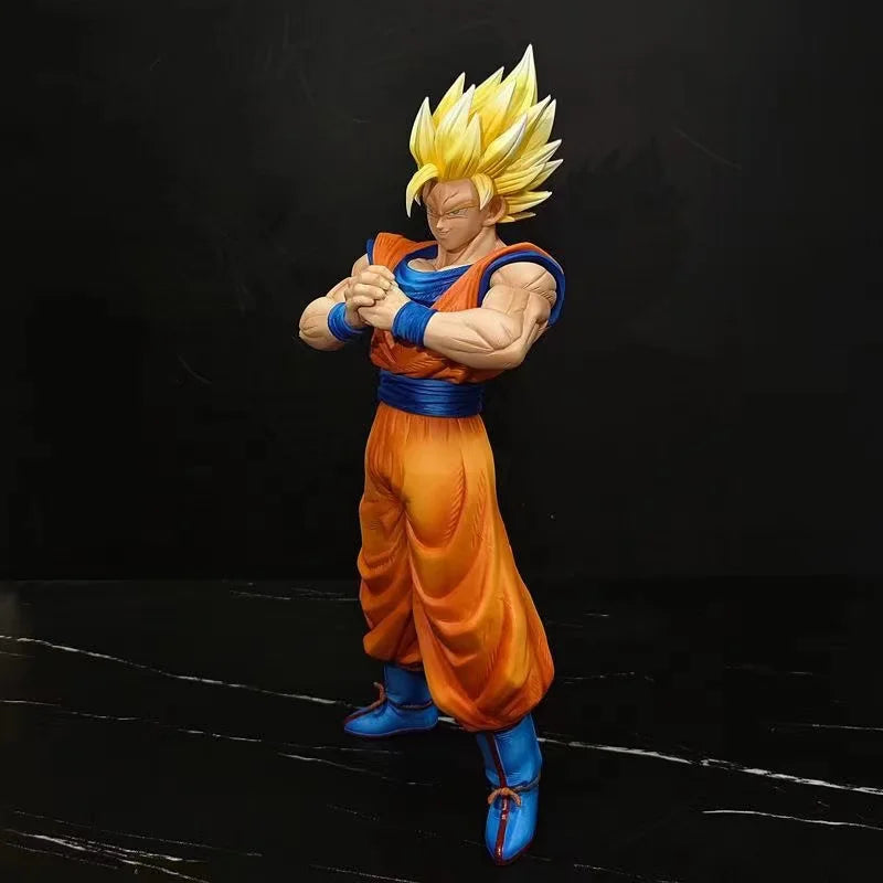 Anime Dragon Ball Ssj2 Goku Figure Son Goku Super Saiyan Action Figures 30.5cm Pvc Statue Collection Model Toys Gifts