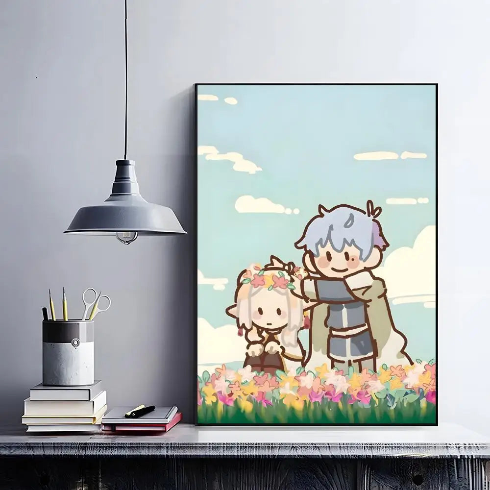Frieren Retro Anime Poster