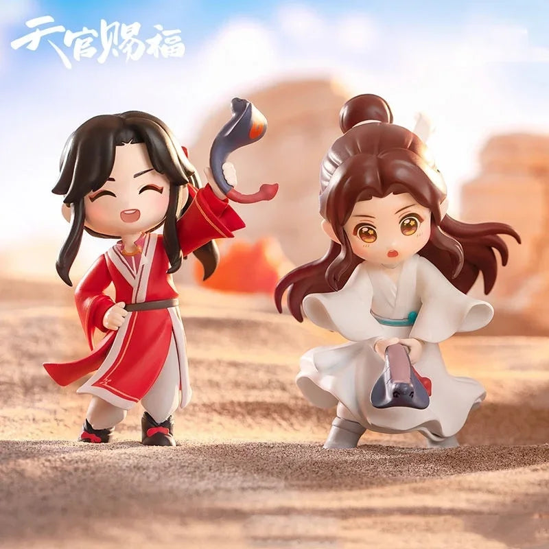 Genuine Heavenly Official Blessing Xie Lian Hua Chneg San Lang Lucky To Meet You Series Action Figures Model Anime Toys Gift