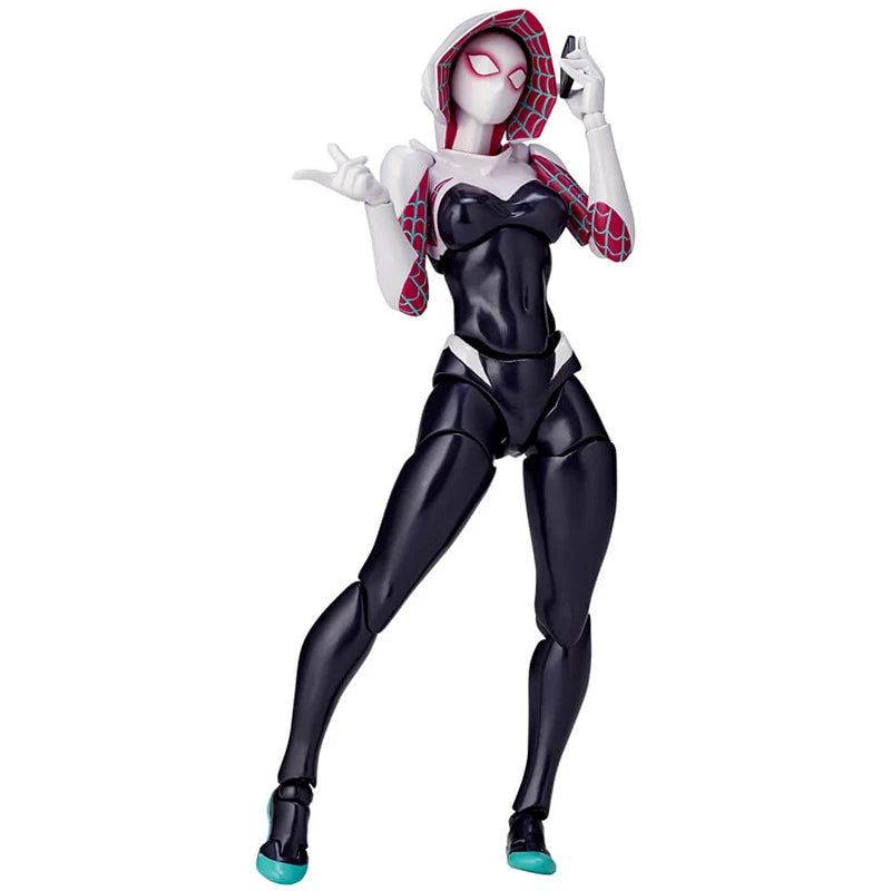 AMAZING YAMAGUCHI Spiderman Gwen Stacy Action Figure Spider Gwen PVC Model Spider-Man Across the Spider-Verse Miles Morales Toys