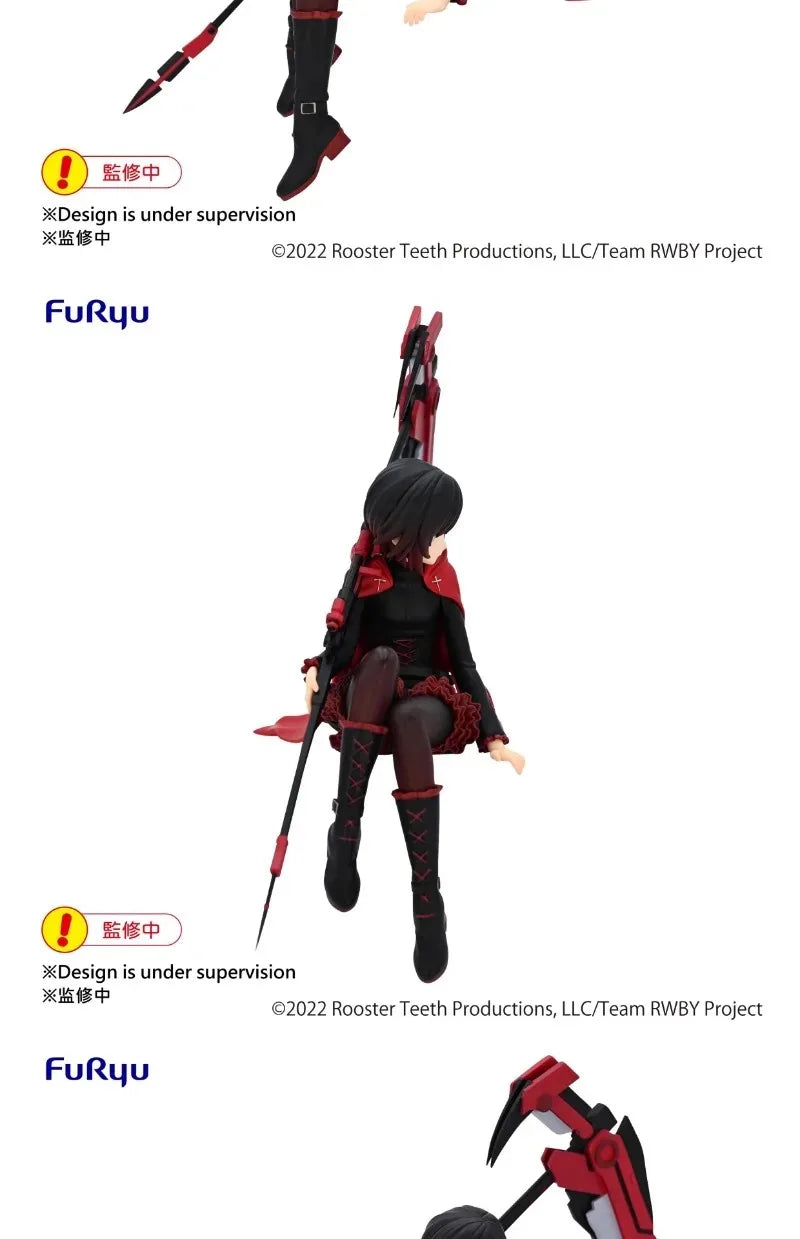 In Stock FURYU Original Noodles Stopper Figure RWBY Ruby Rose Anime Action Figures Toys for Boys Girls Kids Gift