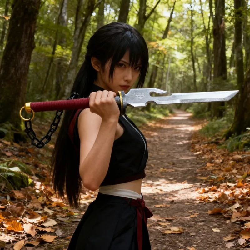 40cm Fushiguro Toji Katana Sword Jujutsu Kaisen Anime Sabre Japanses Real Samurai Sword Toji Ninja Knife Home Desktop Decor