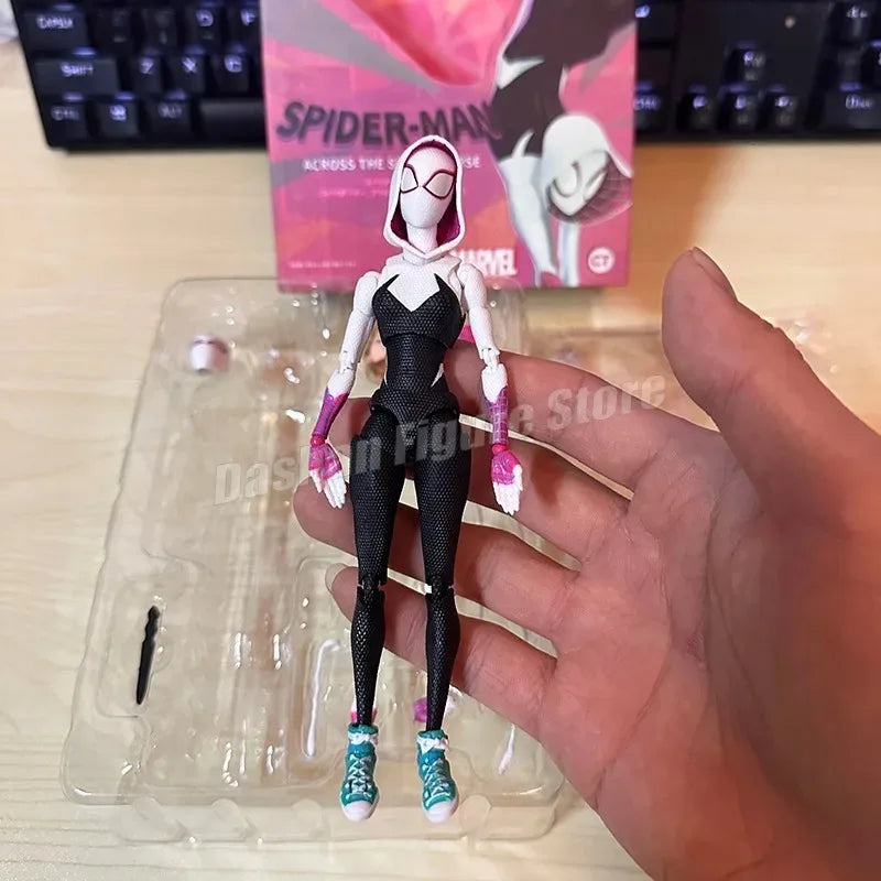SHF Miguel O'Hara Miles Gwen Action Figure PVC Movable Collection Across the Spider-Verse Figures Superhero CT O Hara Model Toys