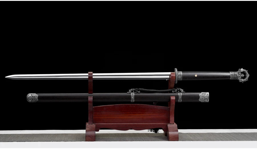 Chinese Tang Sword 1060 High Carbon Steel Blade Real Full Tang Sharp Ready Battle Warrior Jian Swords Training Katanas