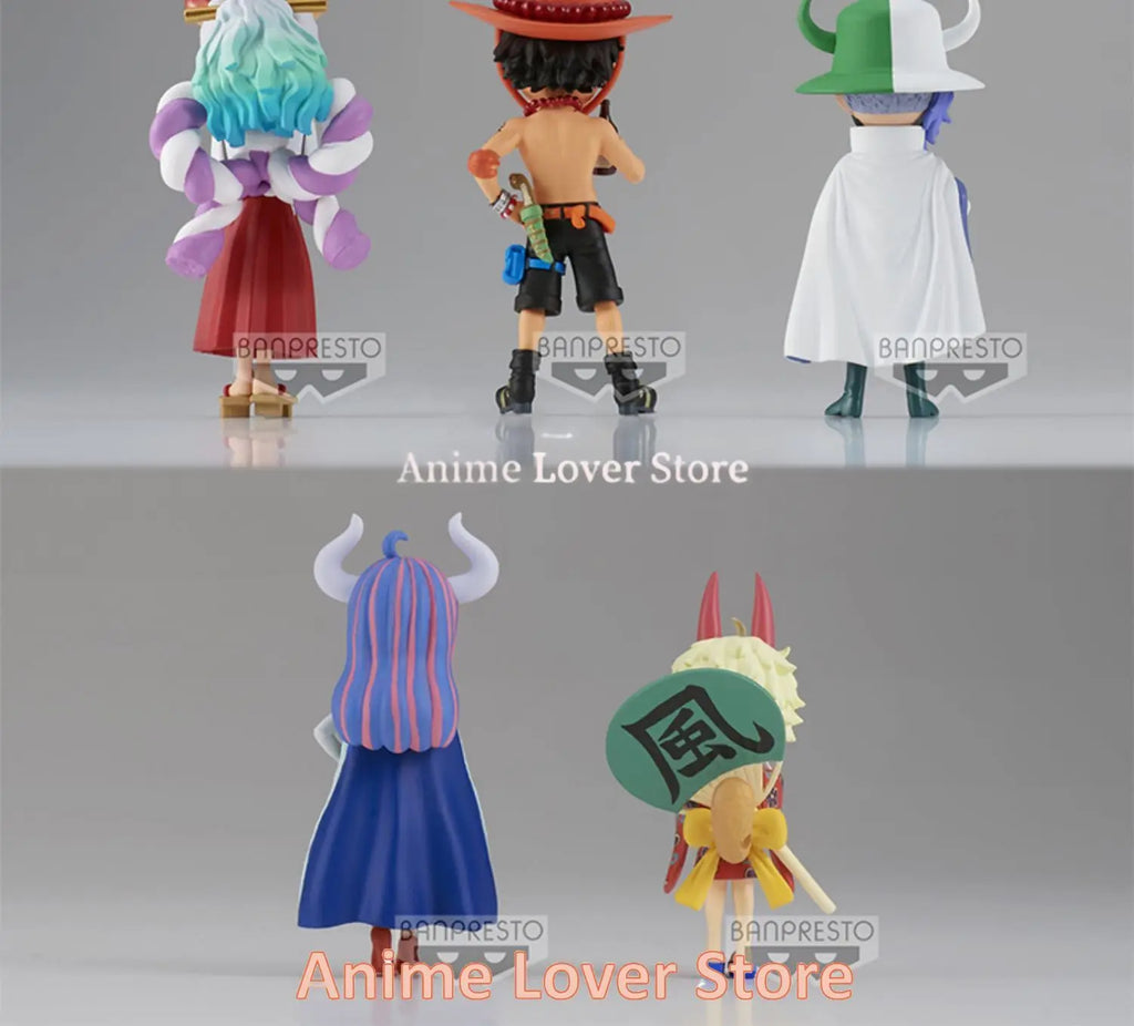 Bandai Banpresto Original One Piece WCF The Island of Ghosts VO.2 Ace Yamato Page One Ulti Anime Figures Toys for Kids Gift