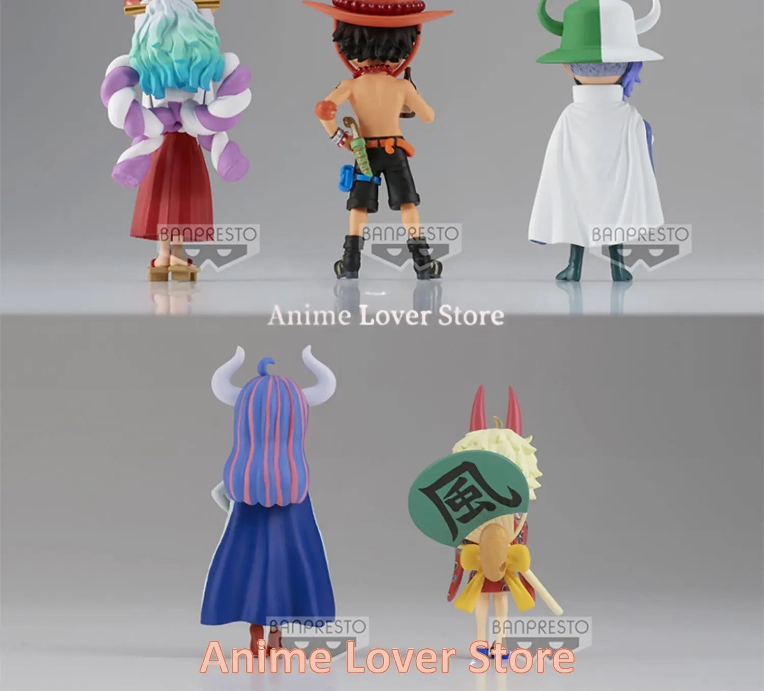 Bandai Banpresto Original One Piece WCF The Island of Ghosts VO.2 Ace Yamato Page One Ulti Anime Figures Toys for Kids Gift