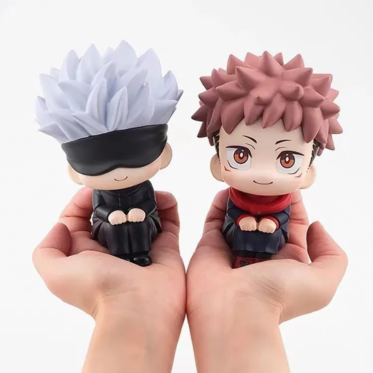 Anime Jujutsu Kaisen Gojo Satoru Itadori Yuji Kawaii Q Ver Action Figures Collection Cute PVC GK Model Doll Toy Gift For Friends