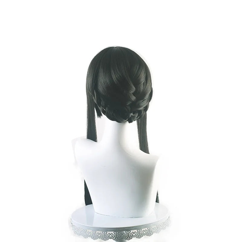 Synthetic Cosplay Wig Inspired By Spy Agent Heroine - Updo Style Fiber Wigs for Costume Party, Anime Roleplay, Halloween, Women