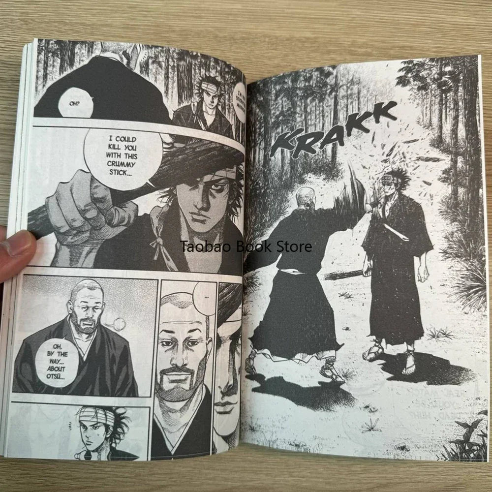 Anime Vagabond Volume 1-3 Miyamoto Musashi Japanese Teen Mystery Romance English Comic Book Manga Book English Version