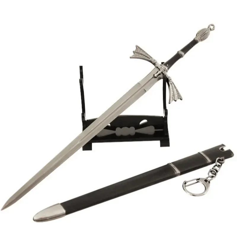22cm Dark Sister Sword Daemon Targaryen Medieval Weapon Model Metal Samurai Accessories Keychain Cool Gift Toys Boys Collections