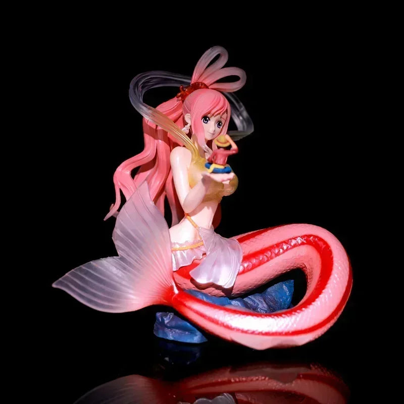 One Piece Shirahoshi Hold Luffy In Hand Action Figures Model Doll Toys Collectible Desktop Ornaments Kids Birthday Mas Gifts