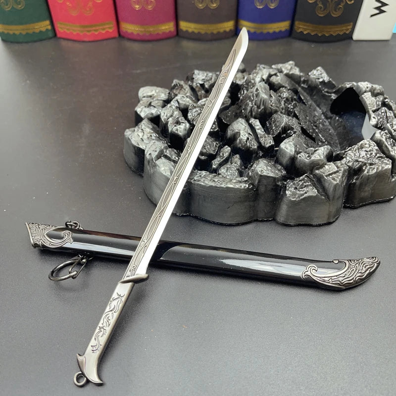 Thranduil's Sword Replica - 22cm/8.66in Sword Zinc Alloy Model, Non-Sharp, with Sheath, Ideal for Gifting, or Desk Display