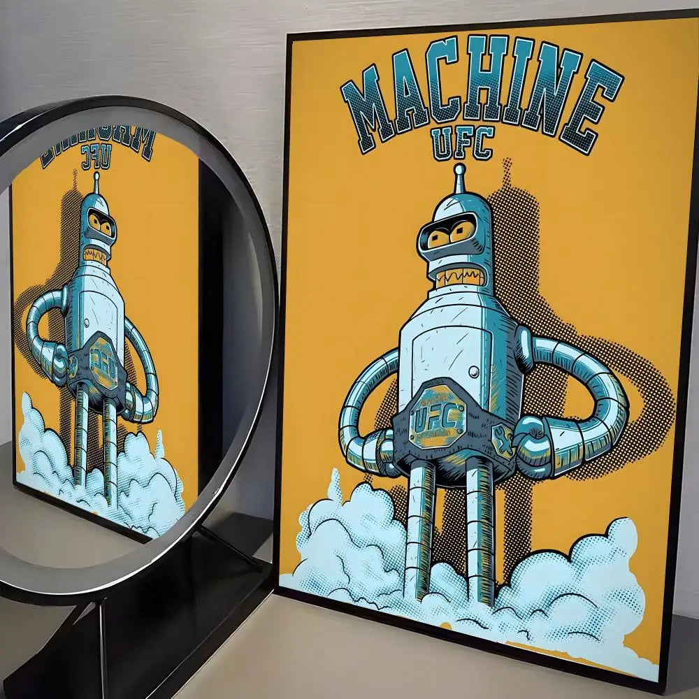 Futurama Bender Anime Poster