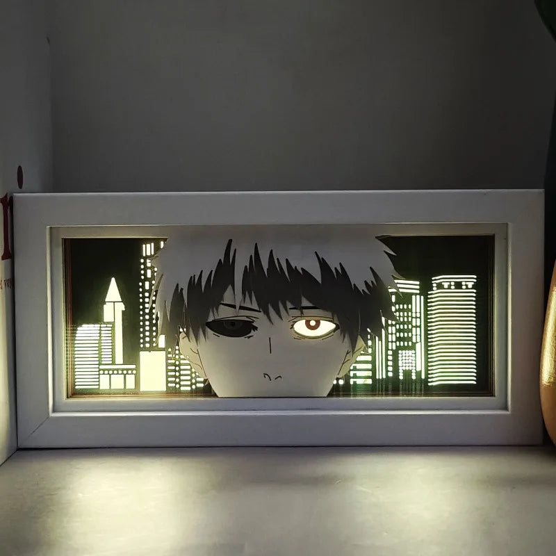 Anime Light Box Tokyo Ghoul:re Kaneki Ken Cartoon 3D Light Peripherals Color Lamp Bedroom Table Top Ornaments Funny Gifts Crafts
