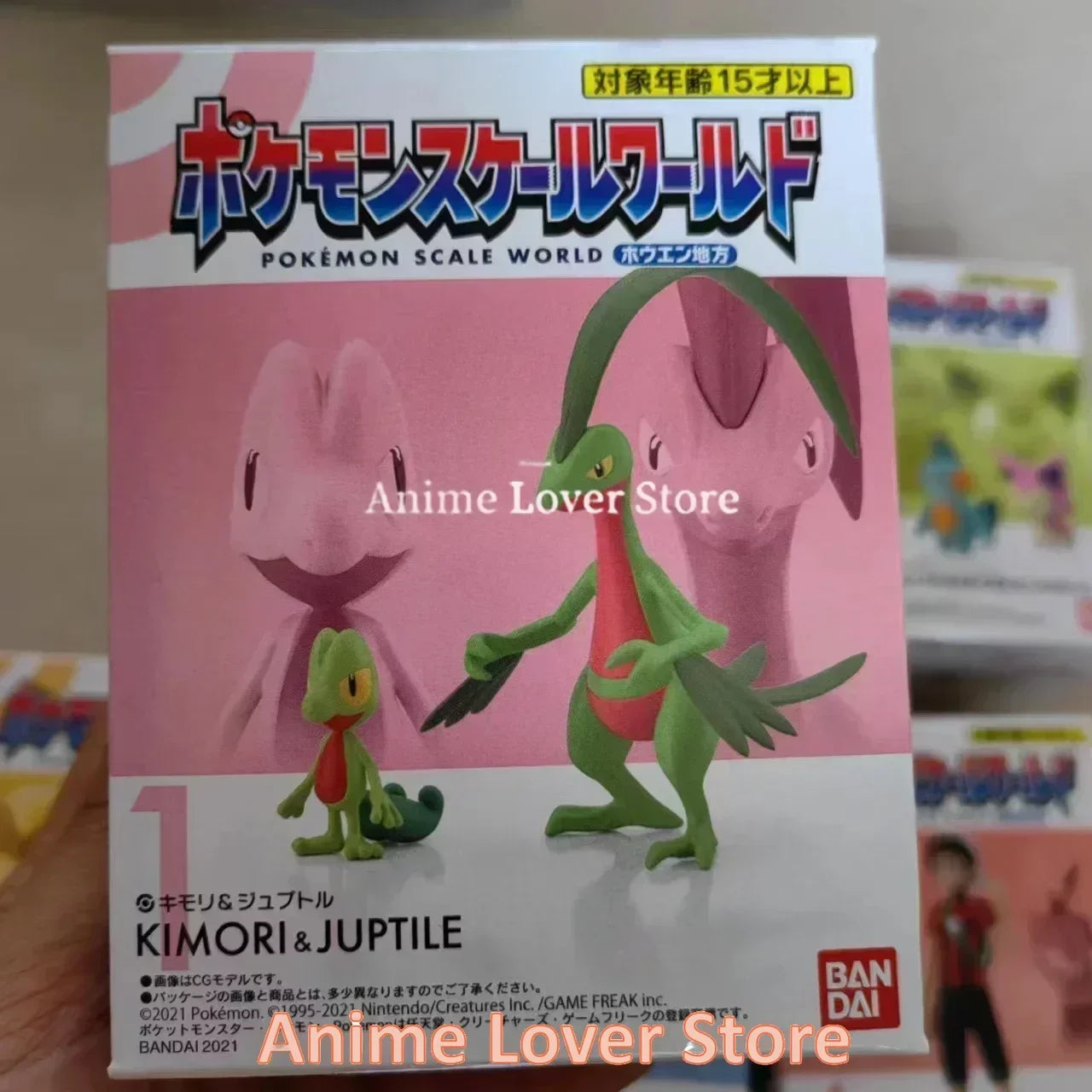 Bandai Original Scale World POKEMON Hoenn Region May Brendan Treecko Torchic Mudkip Blaziken Anime Figures Toys