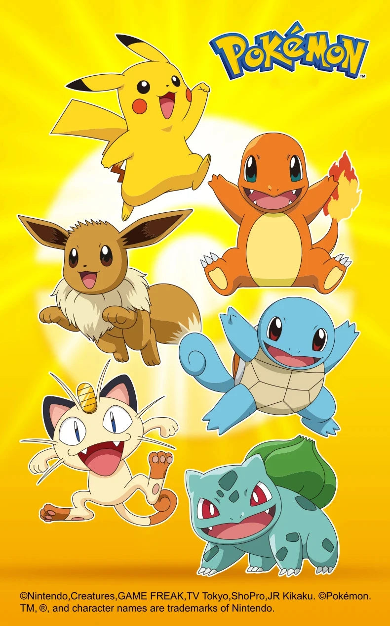 Pokemon  Genuine 6 Different Styles Toy Set Pokeball Pocket Monster Pikachu Eevee Charizard Gyarados Blastoise Figures Model