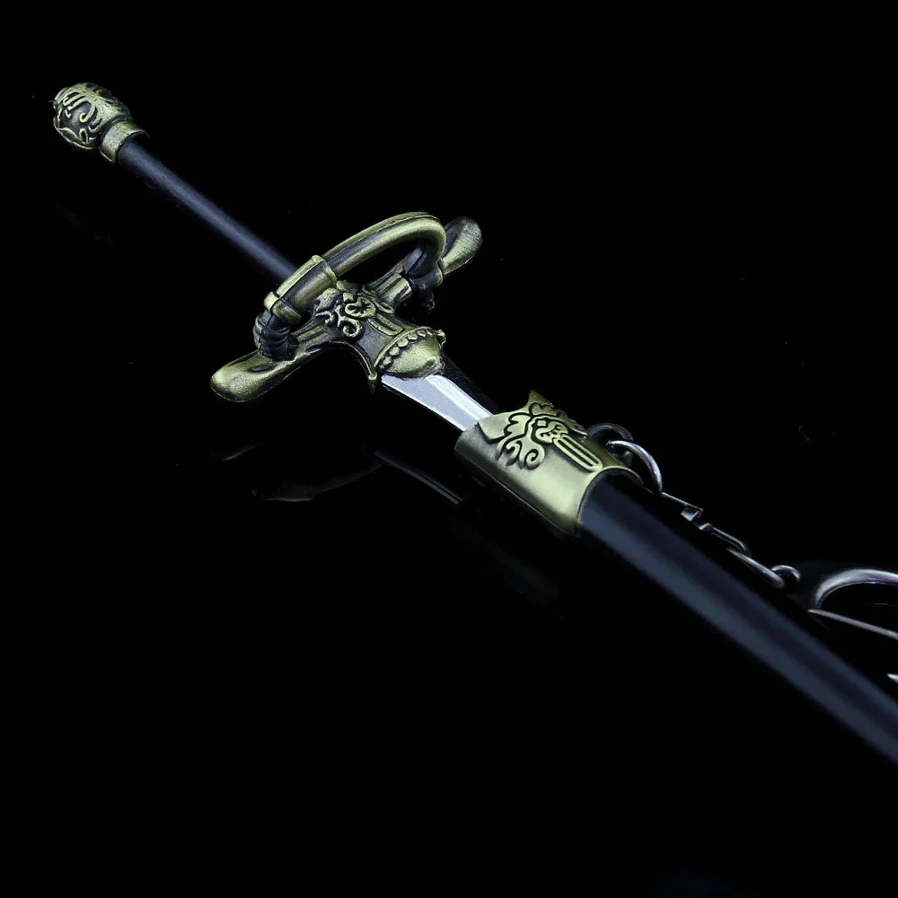 22cm GOT Game Sword with Sheath Keychain American TV Series 1:6 Medieval All Metal Sword Model Home Ornament Collection