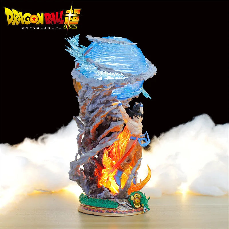 22cm Anime Dragon Ball Goku Figures Sou Goku Super Saiyan Action Figures Model New Genki Bomb Gk Figuras Collection Toys Gifts
