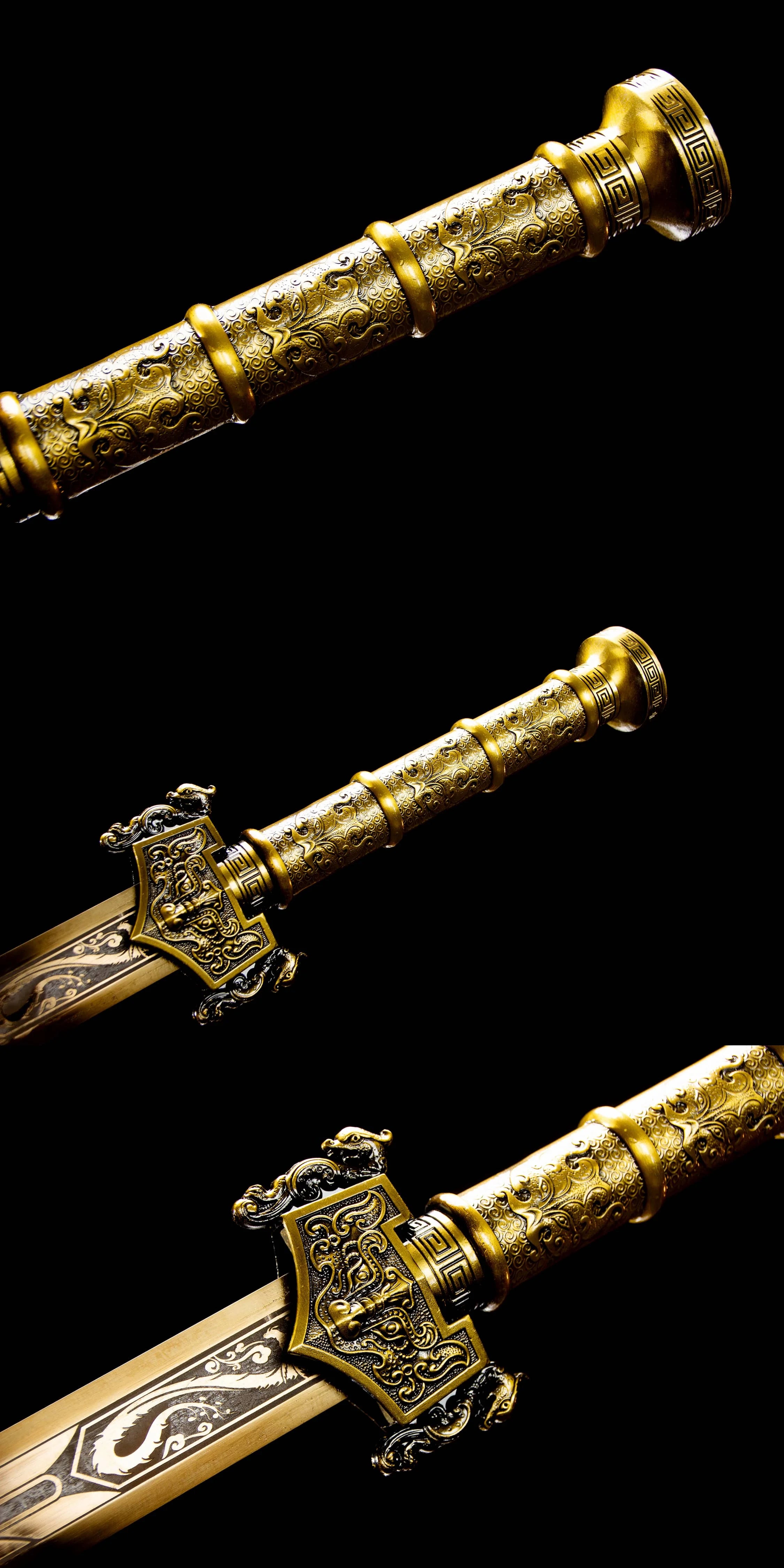 Medieval legend hero Dragon-Slaying God Sword True Steel Battle preparation katana Blade Sharp Kung Fu Martial Arts Samurai