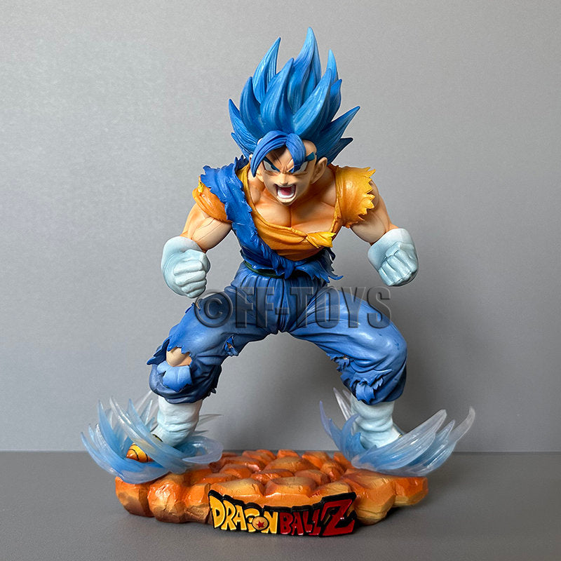 Anime Dragon Ball Vegetto Figure Vegetto SSJ Blue Action Figures 29cm PVC Collection Model Toys for Children Gifts