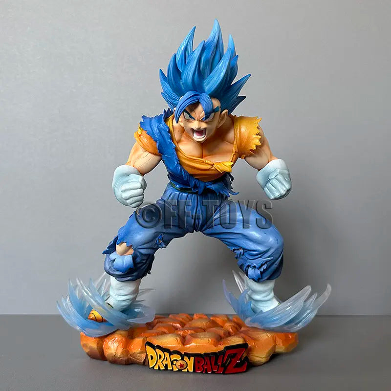Anime Dragon Ball Vegetto Figure Vegetto SSJ Blue Action Figures 29cm PVC Collection Model Toys for Children Gifts