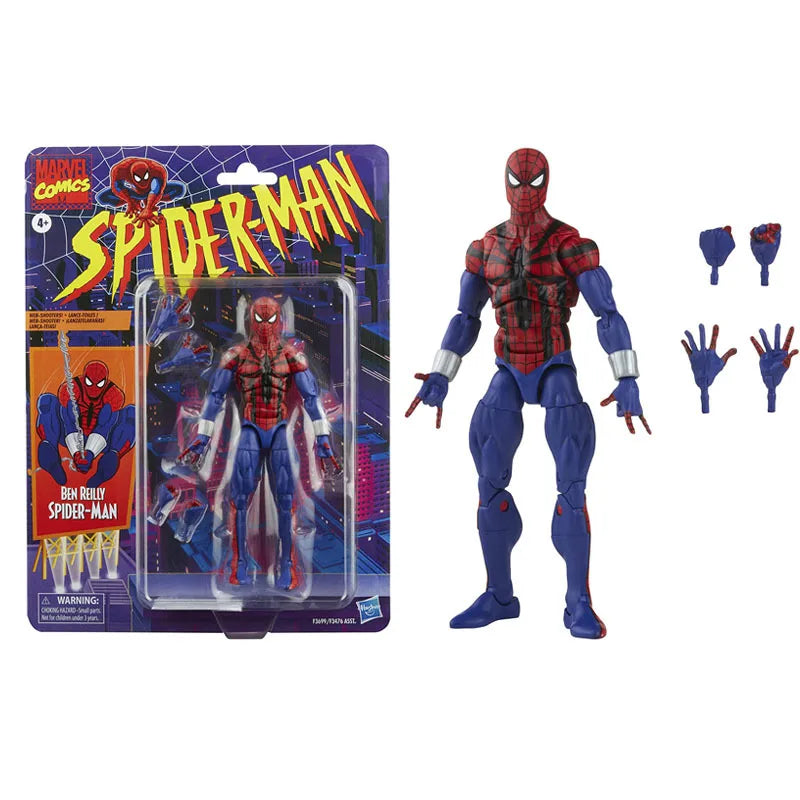 KO ML Legends Classic Spider Web Spiderman Action Figures Toy 6 Inch Spider Man Movable Statues Model Doll Collectible Gifts