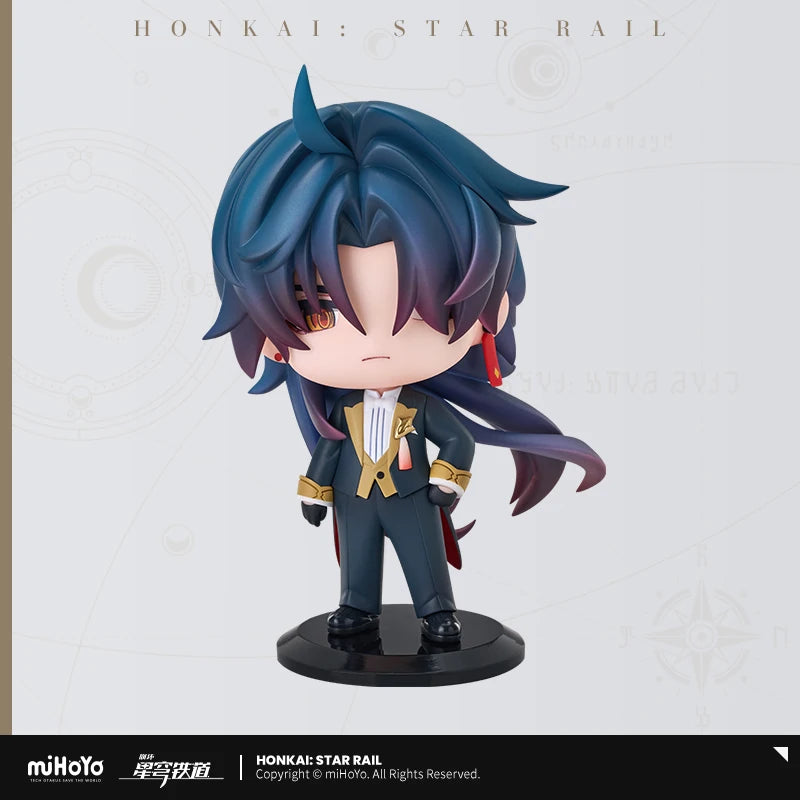 original Honkai Star Rail Peripherals Figures toys March 7th Dan Heng Himeko Train welcome tea party Brand New Genuine gift