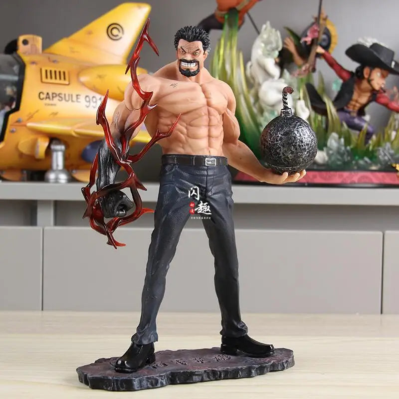 26cm Anime One Piece Figures Monkey D Garp Standing Posture GK Sculpture Scene Action Figurine PVC Ornament Toy Gift Model Decor