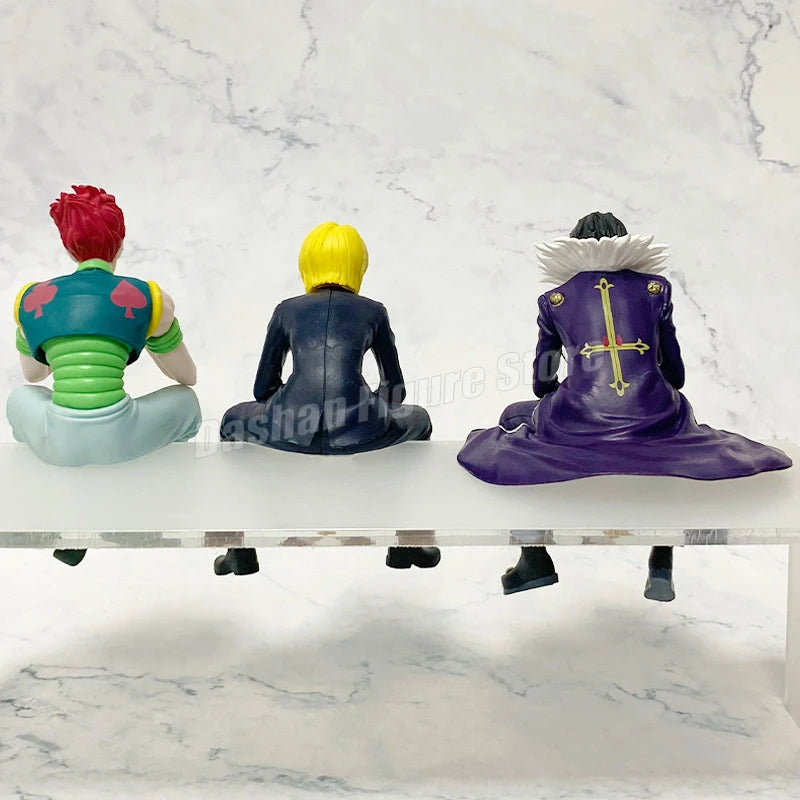 14cm Phantom Troupe Chrollo Action Figure Hunter×Hunter Noodle Stopper Kurapika Figures Model Toys PVC Collection Car Ornaments