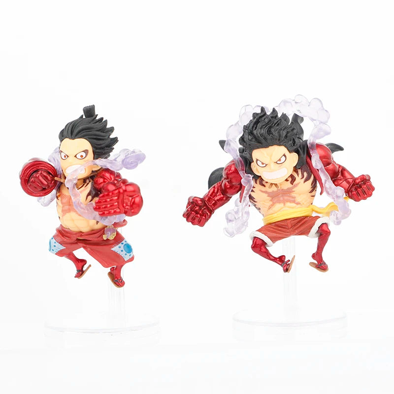 5pcs/set Funny One Piece Gear 4 Luffy Anime Figures Pvc Model Toys 11cm