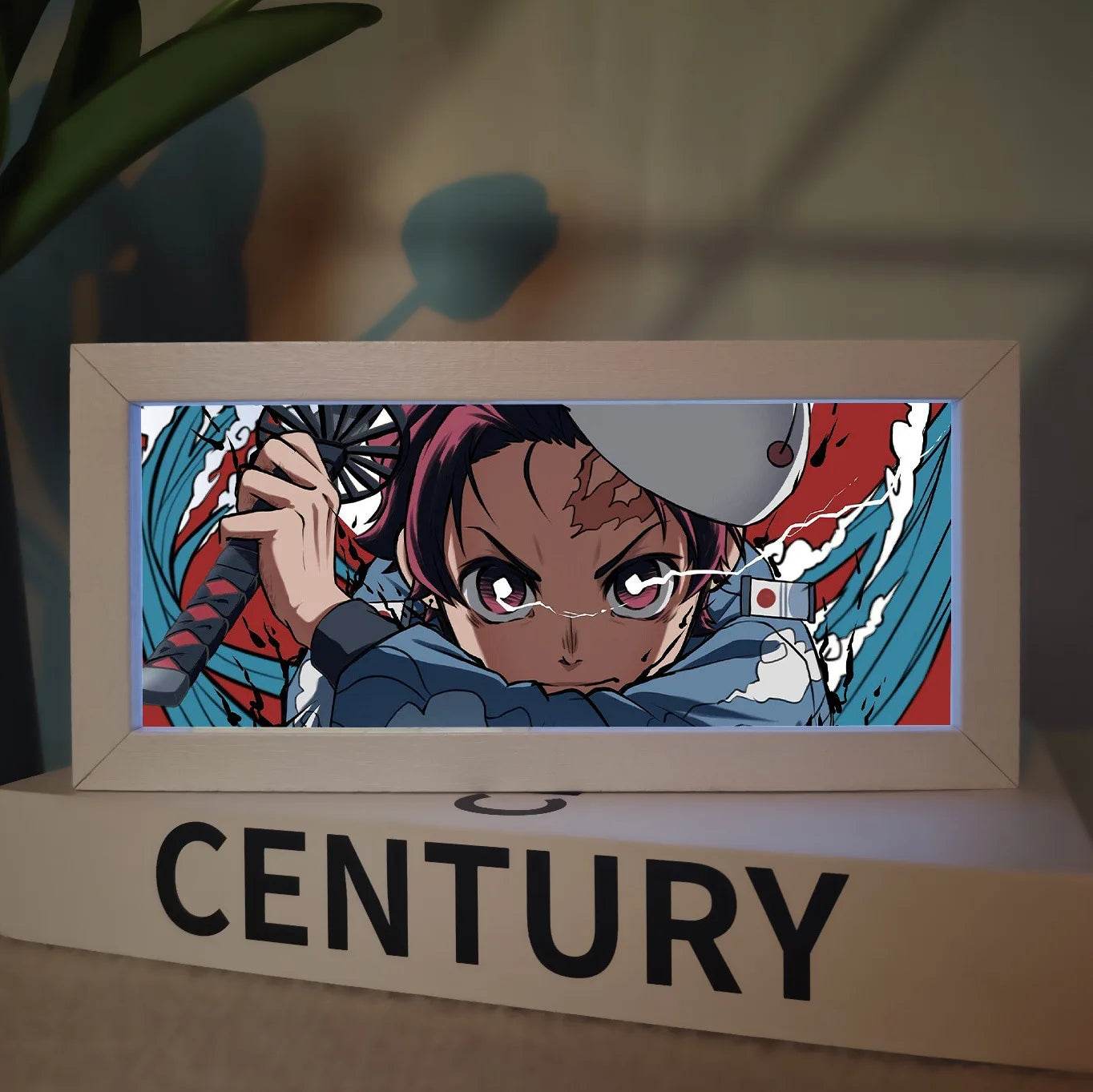 Demon Slayer Anime Merchandise Led Night Light Exquisite Painting Bedroom Atmosphere Desk Lamp Desktop Decoration Ornament Gift