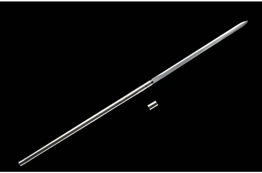 Chinese Battle Sword Golden Cudgel Real Multi Refined High Manganese Steel Blade Metal Saya Ready Training Kongfu Katanas
