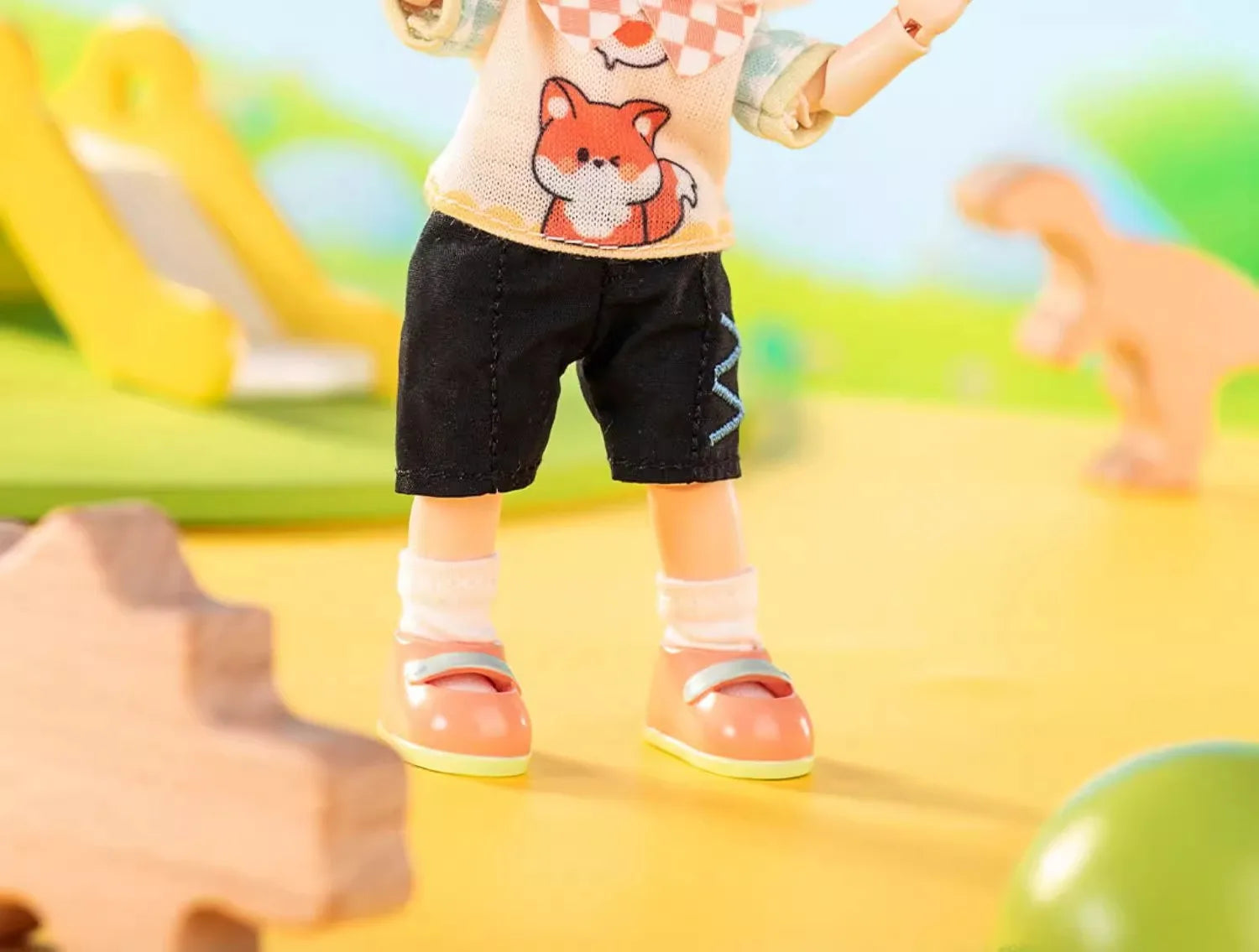 In stock PEETSOON Garden Party Series Ob11 1/12 Bjd 16cm  Cute Action Figure Toys Kawaii Anime Figures  Dolls Toy Gift