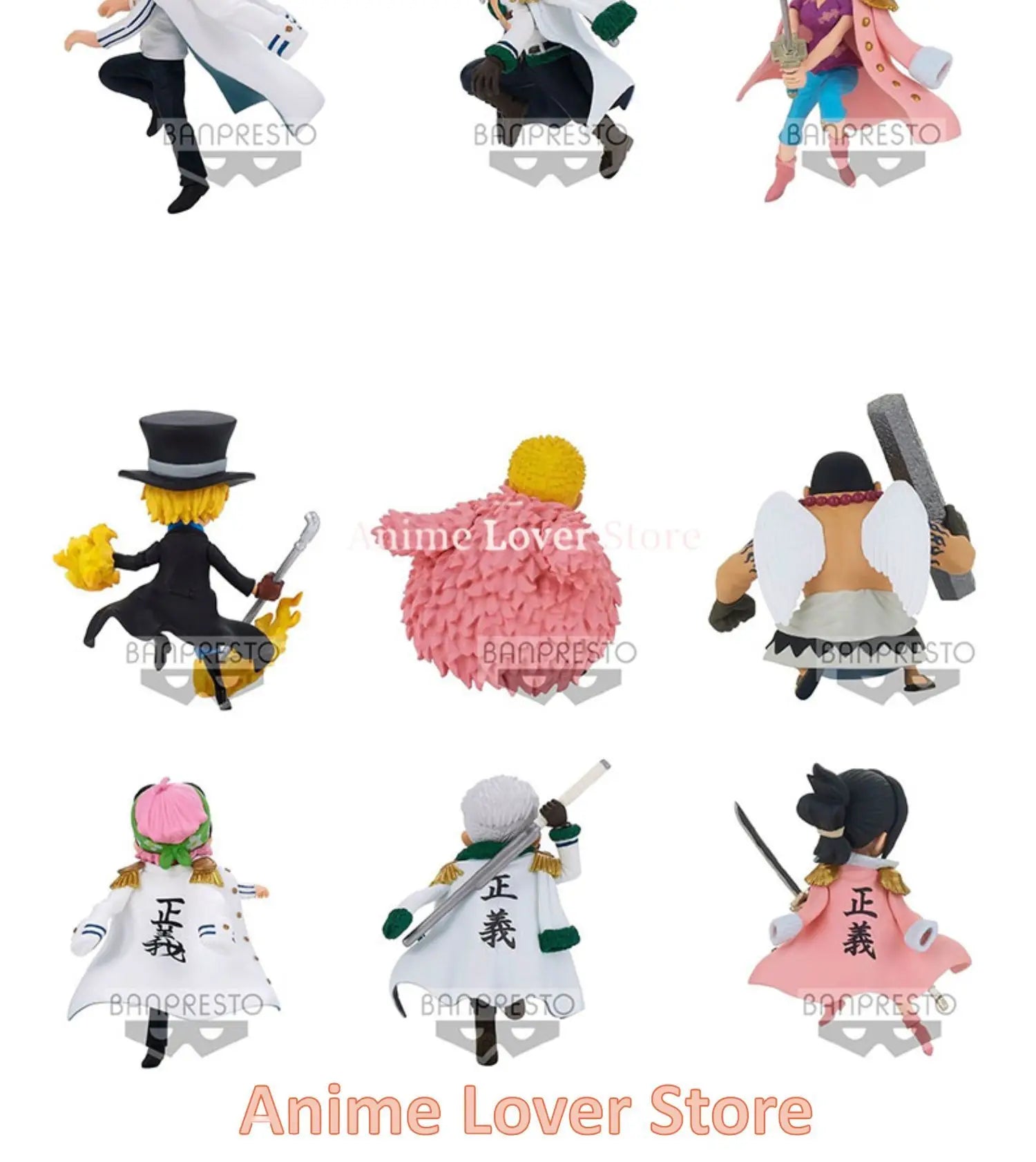Bandai Banpresto Original One Piece WCF WT100 VO.4 Coby Smoker Tashigi Sabo Doflamingo Urouge Anime Figures Toys