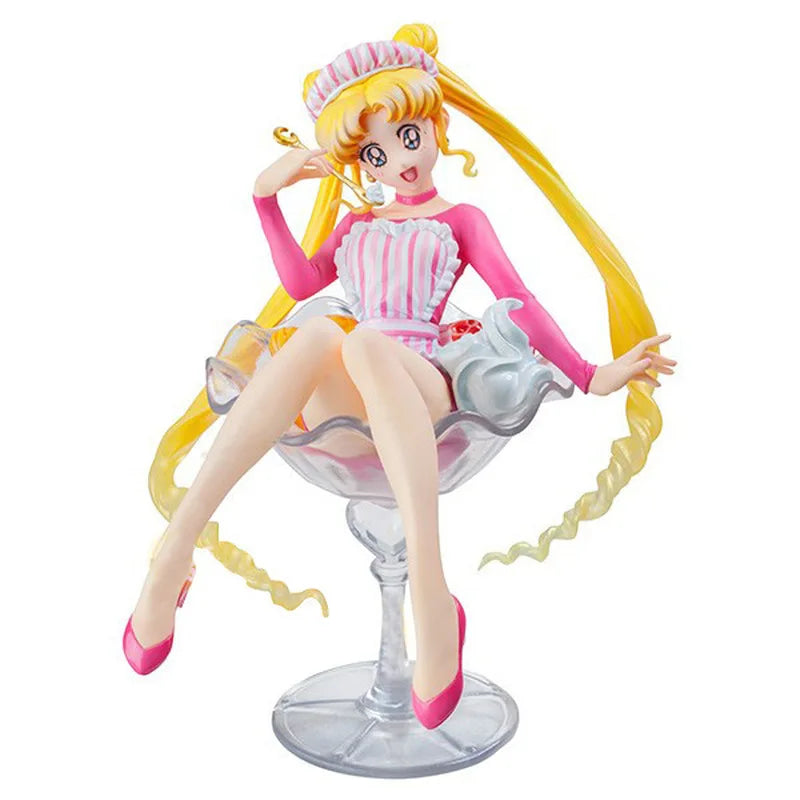 New Arrival 12cm Sailor Moon Anime Figures Doll Tsukino Usagi Action Figurine Pvc Kawaii Model Collection Toy Cute Birthday Gift