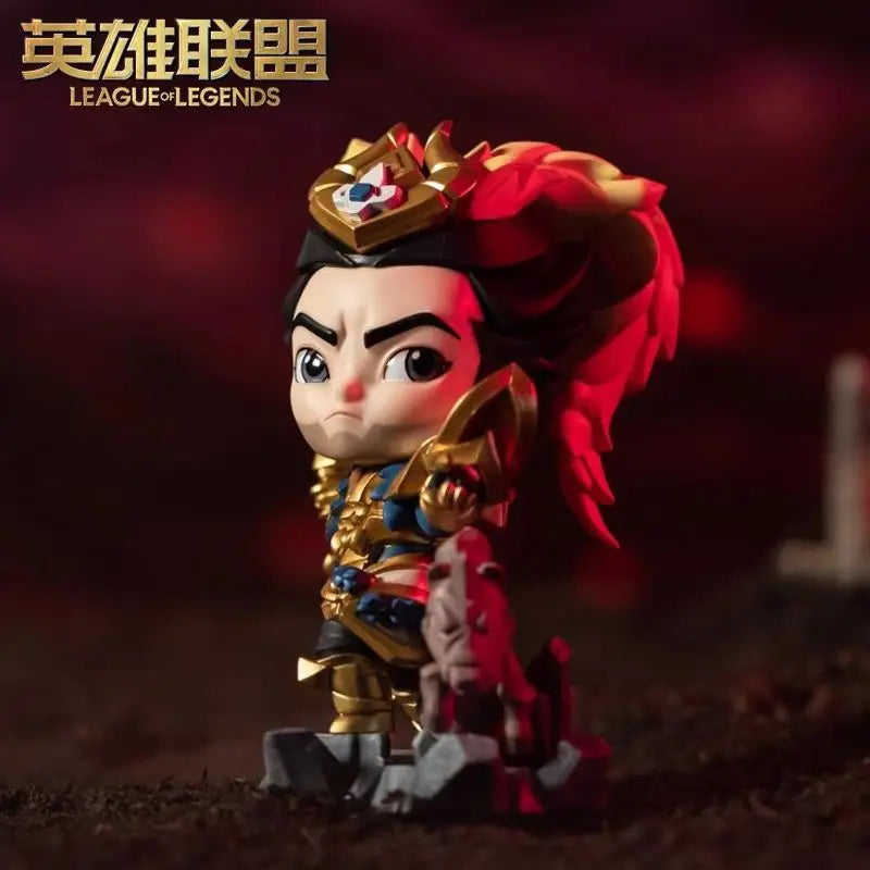 Original League of Legends Animation Game Peripheral Toys Jinx Teemo Poppy Vi Anime Action Model Figures Ornament Collection