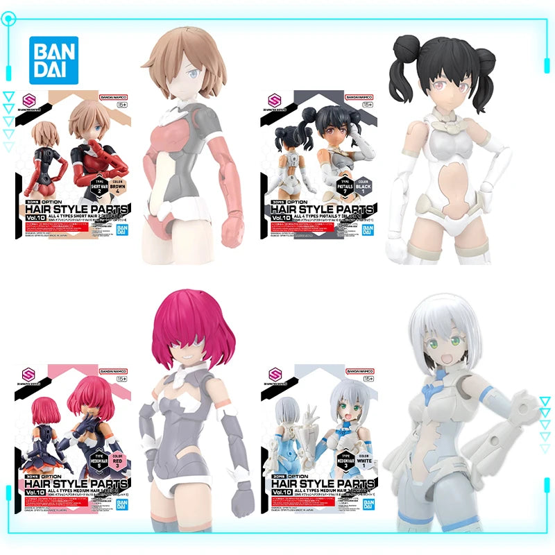 Bandai Original Genuine 30 Minutes Sisters Yufia Eliene Stipla Laranel Siana Farina Neverlia Rishetta Palyton Models Toy Figures