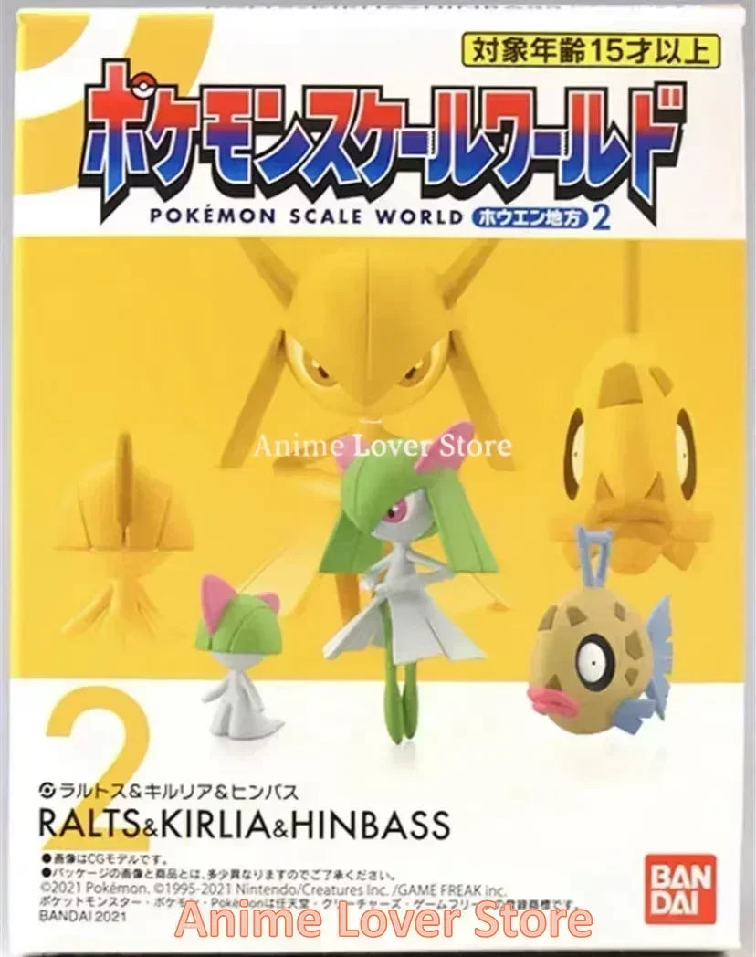 Bandai Original Scale World POKEMON Hoenn Region May Brendan Swablu Altaria Ralts Gardevoir Anime Figures Toys