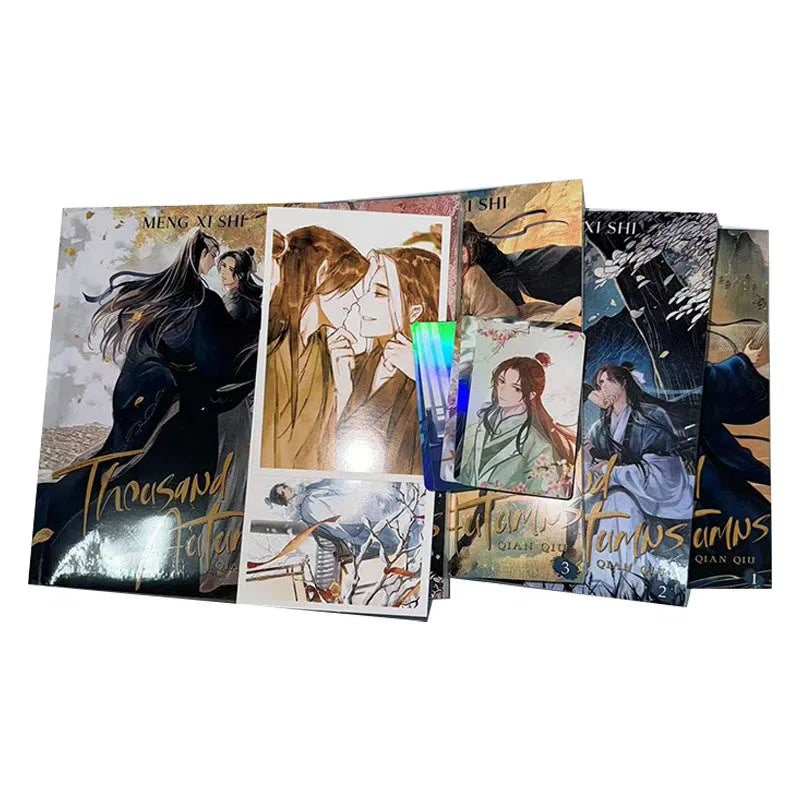 Volume 1-5 English Comic Novel Thousand Autumns - Qian Qiu - Meng Xi Shi  BL Manhwa  Ancient Romance Manga Book