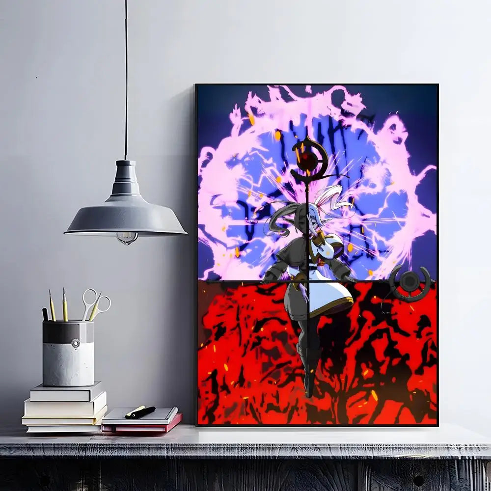 Frieren Retro Anime Poster