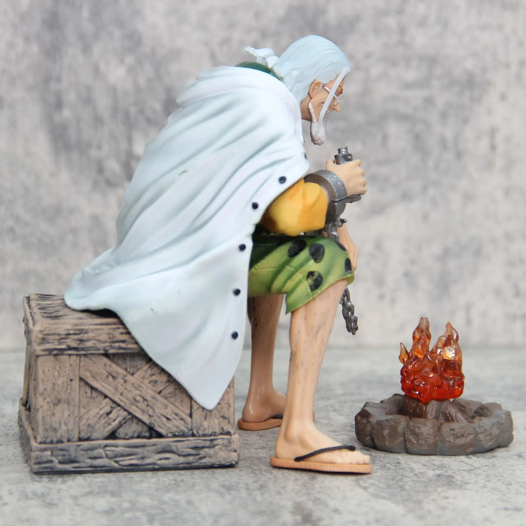 15cm Anime One Piece Silvers Rayleigh Action Figures Pvc Model Statue Room Collection Decoration Ornament Toys Birthday Gifs