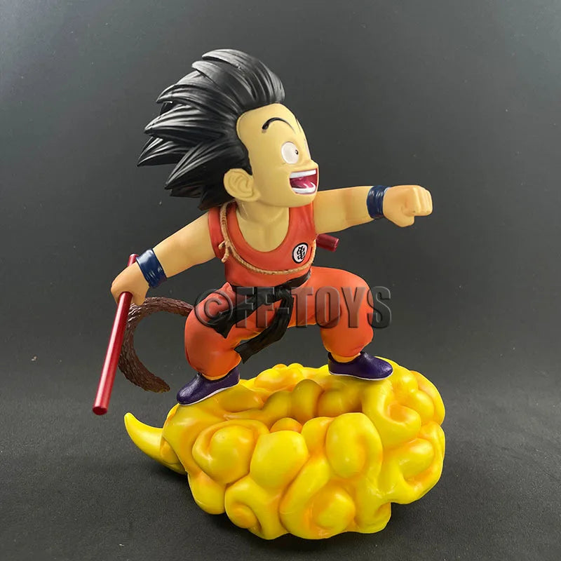 Dragon Ball Z Figure Son Goku With Cloud Anime Figures Super Saiyan Son Goku Gk Statue 14cm Pvc Collection Model Toy Gifts
