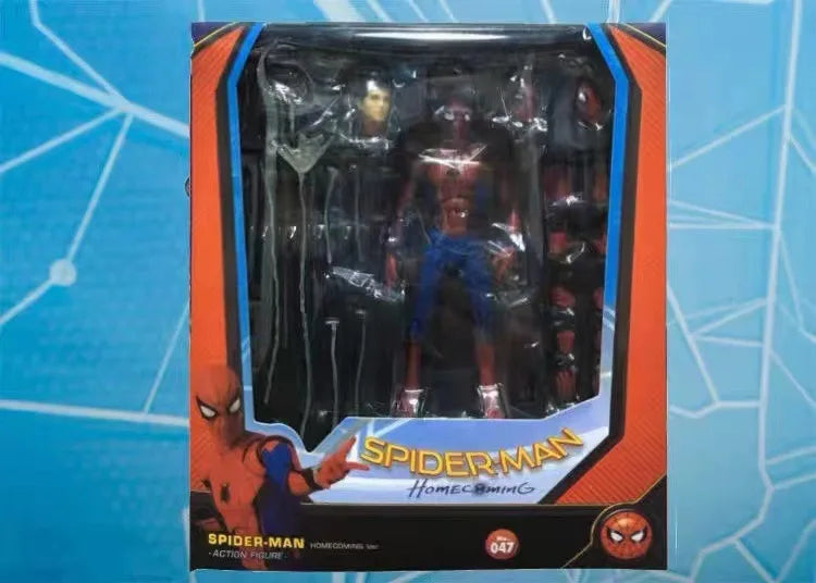 Anime Avengers Peter Parker Action Figures SHF Spider Man Homecoming Figurines Car Decoration Doll Model Kids Toys Fans Gift