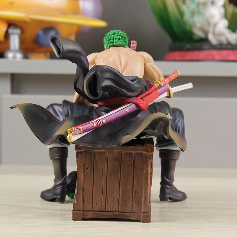 One Piece Zoro 15cm Figures Roronoa Zoro With 2 Heads Anime Figurine Pvc Statue Model Desk Collection Doll Decoration Toys Gifts
