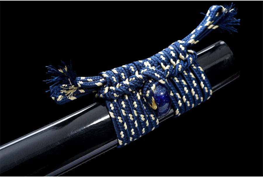 Masahiro Katanas Folded Blue Blade Home Decoration Swords Handmade Full Tang 41 Inch Last Warrior Swords